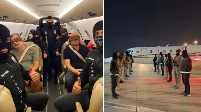 bakan yerlikaya duyurdu kirmizi bultenle aranan uyusturucu baronu turkiyeye getirildi xw3Ci9XW