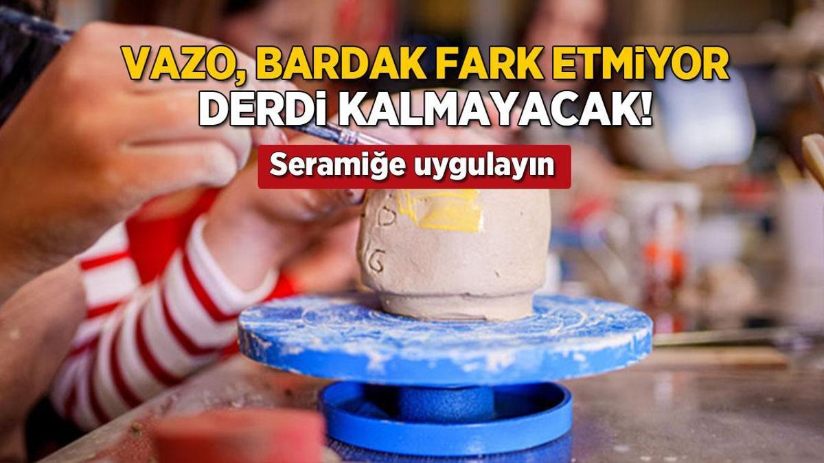 Seramik kapların boyası solmasın! 1 malzemeyle su yalıtımı yapan pratik tüyo