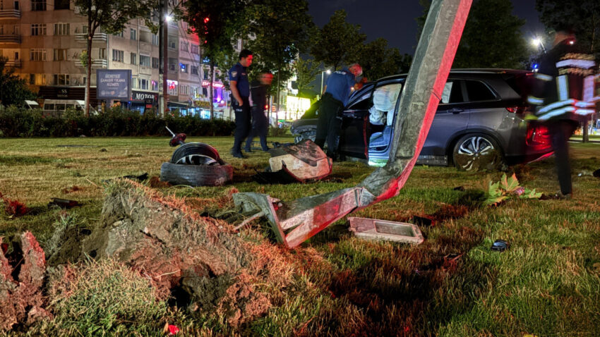 Viraji alamayan suv aydinlatma diregini yerinden soktu 1 yarali LpWhJq7C